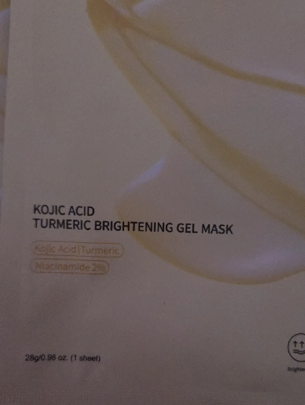 Kojic Acid Turmeric Brightening Gel Face Masks - Yellow